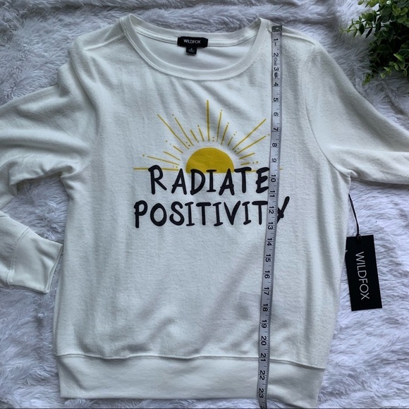 Wild fox | NWT Size Small Radiate Positivity Long Sleeve Top - Picture 8 of 16